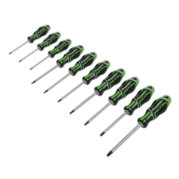 Premier GripMAX® TRX-Star* Screwdriver Set 10pc - Hi-Vis Green