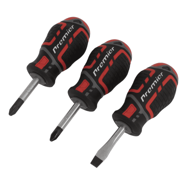 Premier GripMAX® Stubby Screwdriver Set 3pc