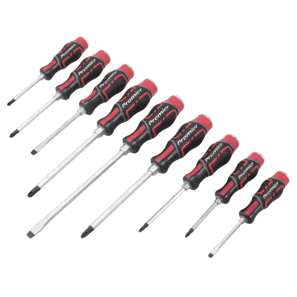 Premier Hammer-Thru Screwdriver Set 9pc