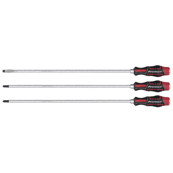 Premier Extra-Long Hammer-Thru Screwdriver Set 450mm 3pc