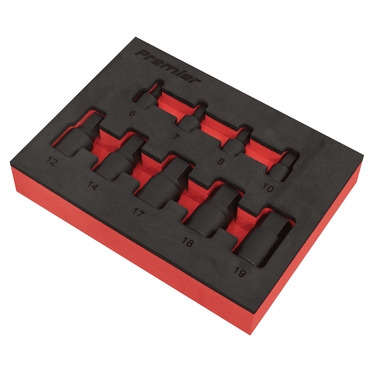 Premier Low Profile Hex Impact Socket Bit Set 1/4" & 3/8"Sq Drive 9pc - Image 4
