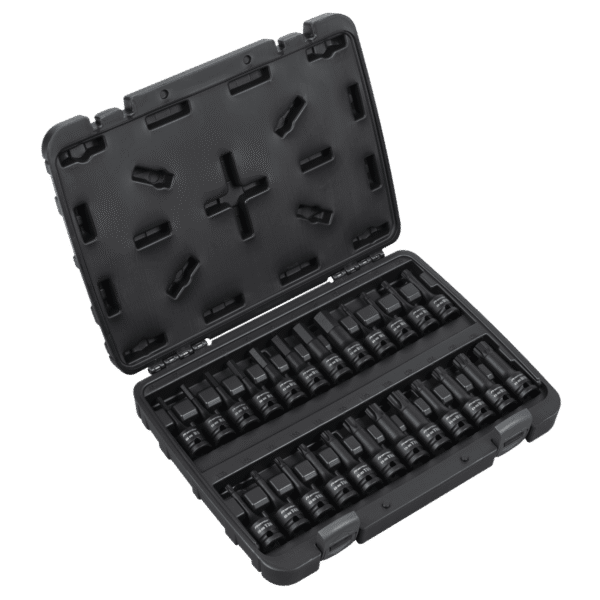 Premier Hex/TRX-Star*/Spline Impact Socket Bit Set 1/2"Sq Drive 24pc