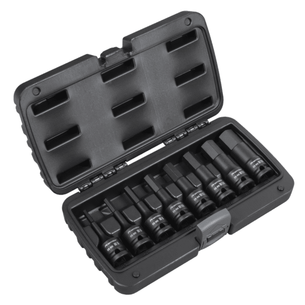 Premier Hex Impact Socket Bit Set 1/2"Sq Drive 8pc
