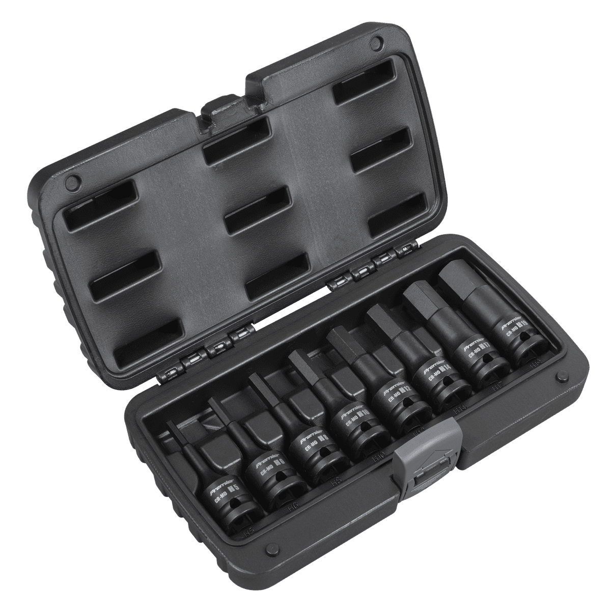 Premier Hex Impact Socket Bit Set 1/2"Sq Drive 8pc