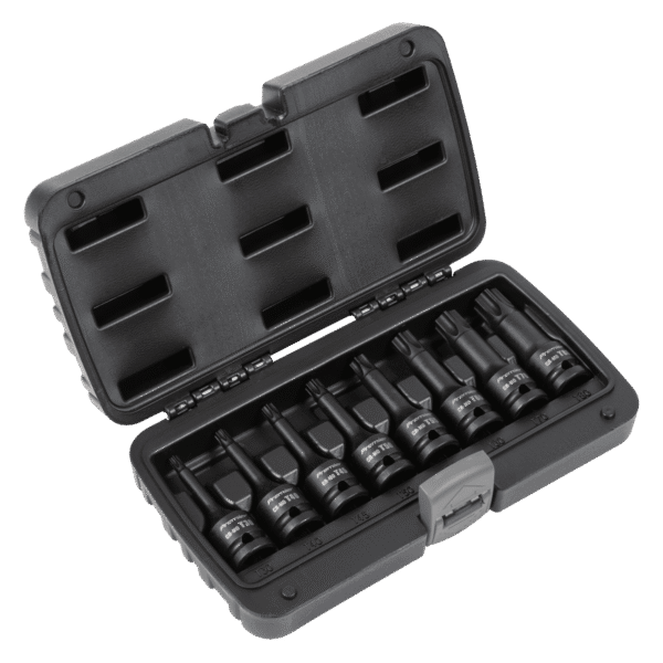 Premier TRX-Star* Impact Socket Bit Set 1/2"Sq Drive 8pc