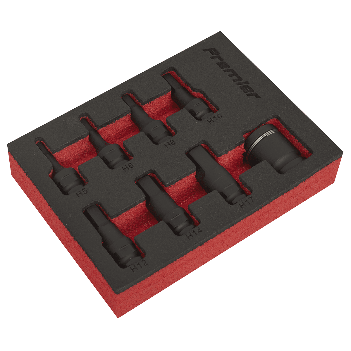Premier Hex Impact Socket Bit Set 3/8"Sq Drive 8pc