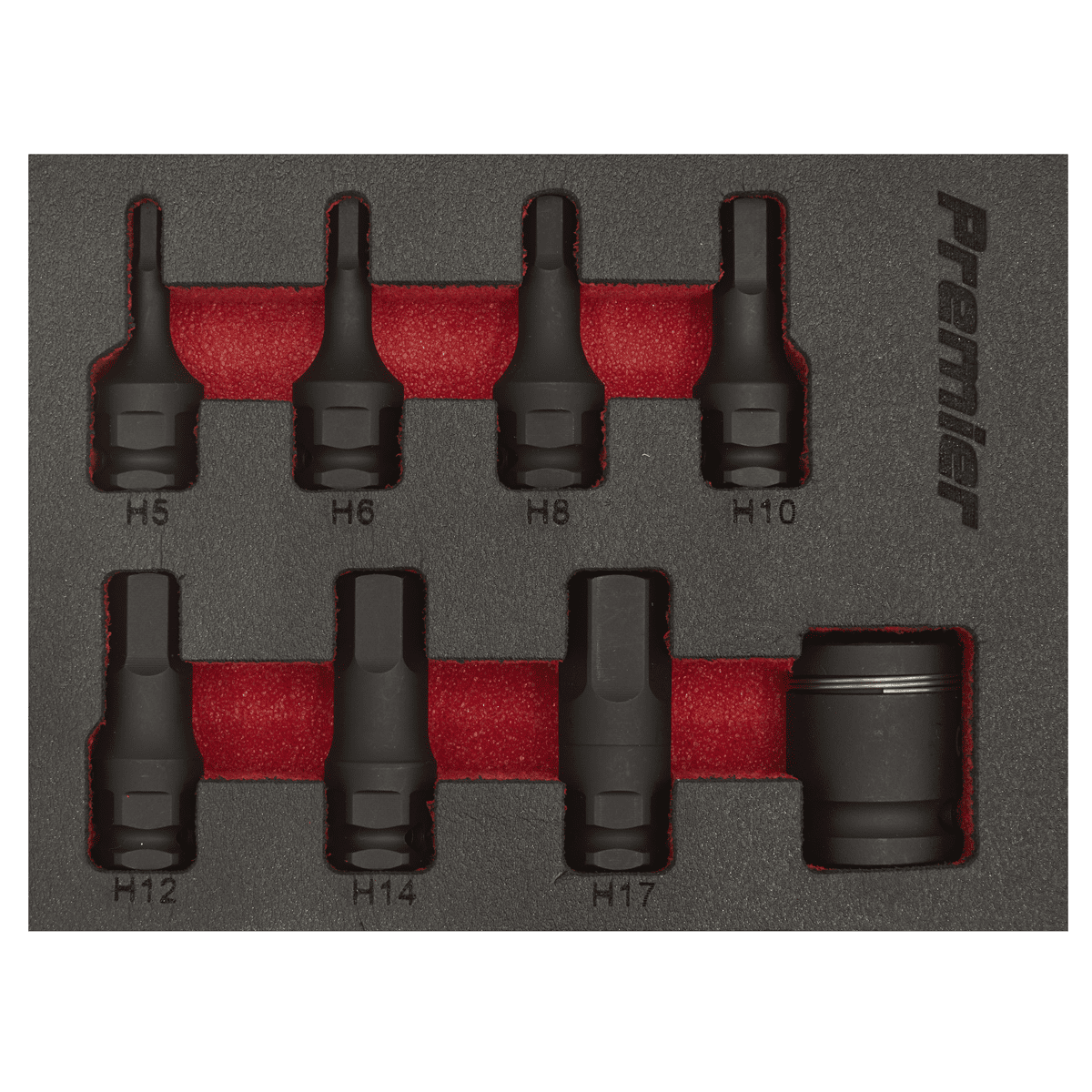 Premier Hex Impact Socket Bit Set 3/8"Sq Drive 8pc - Image 4