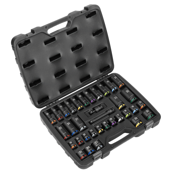Premier Impact Socket Set 1/2"Sq Drive 34pc