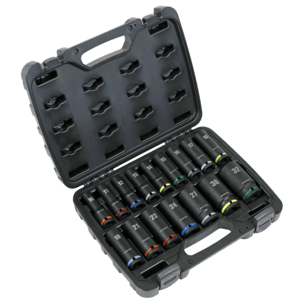 Premier Deep Impact Socket Set 1/2"Sq Drive 16pc
