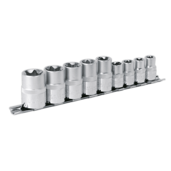 Premier TRX-Star* Socket Set 3/8" & 1/2"Sq Drive E10-E14 & E16-E24 9pc