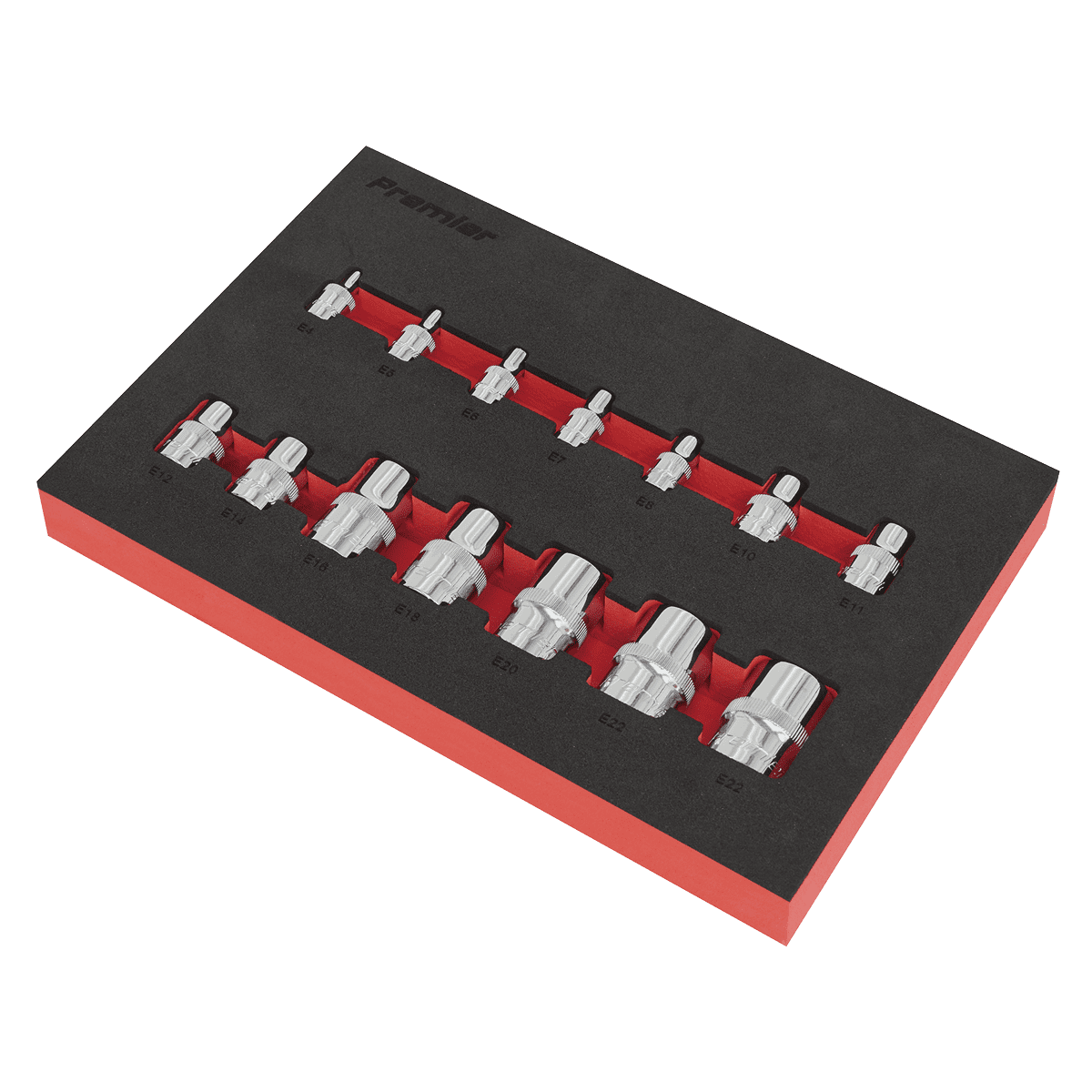 Premier TRX-Star* Socket Set 1/4", 3/8" & 1/2"Sq Drive 14pc - Image 2