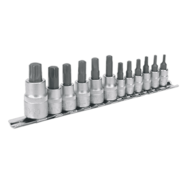 Premier TRX-Star* Socket Bit Set 1/4", 3/8" & 1/2"Sq Drive 12pc