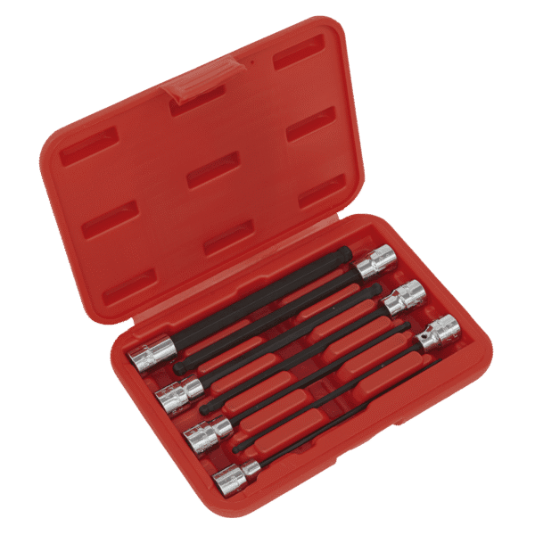 Premier Ball-End Hex Socket Bit Set 3/8"Sq Drive 7pc