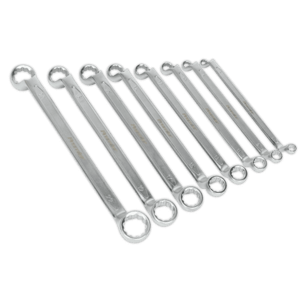 Premier Offset Double End Ring Spanner Set 8pc