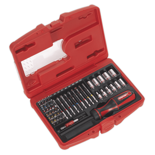 Premier Fine Tooth Ratchet Screwdriver & Accessory Set 51pc