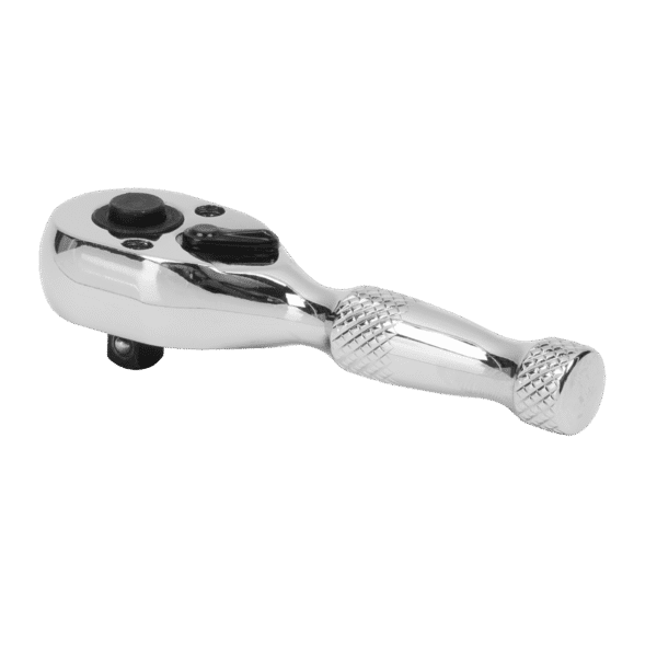Premier Stubby Pear-Head Ratchet Wrench with Flip Reverse 1/4"Sq Drive