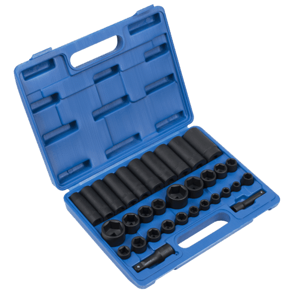 Premier Metric/Imperial Impact Socket Set 3/8" & 1/2"Sq Drive 32pc