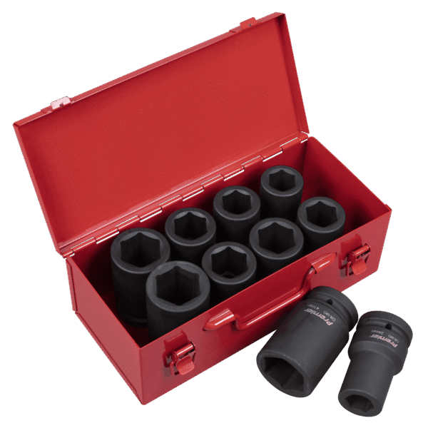 Premier Metric/Imperial Deep Impact Socket Set 1"Sq Drive 10pc