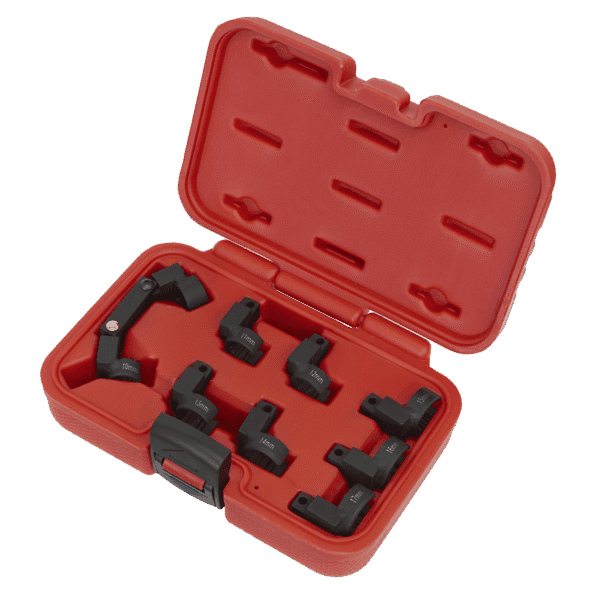 Injector Pipe Socket Set 3/8"Sq Drive 9pc