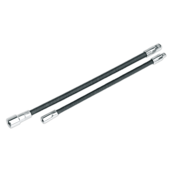 Premier Flexible Extension Adaptor Set 1/4"Sq x 254mm & 3/8"Sq x 305mm 2pc