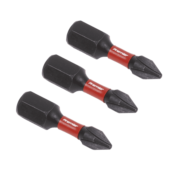 Premier Phillips Impact Power Tool Bits #1 x 25mm 3pc