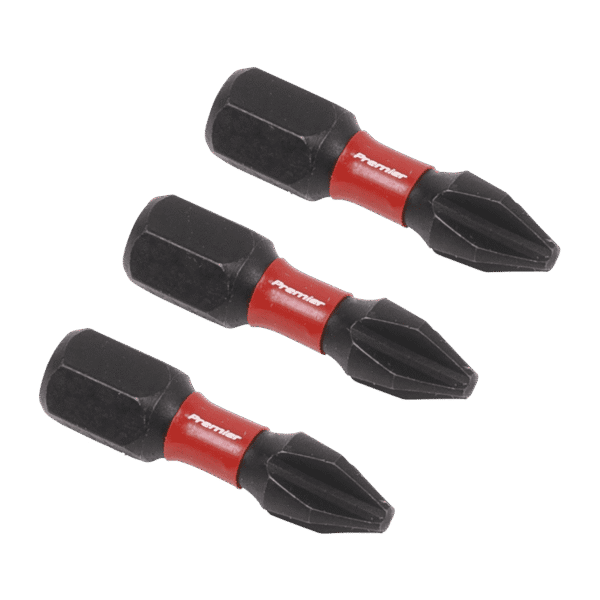 Premier Phillips Impact Power Tool Bits #2 x 25mm 3pc