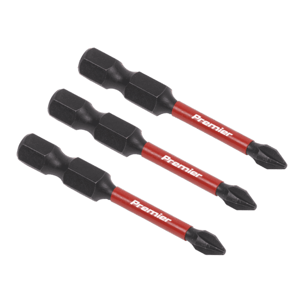 Premier Phillips Impact Power Tool Bits #1 x 50mm 3pc