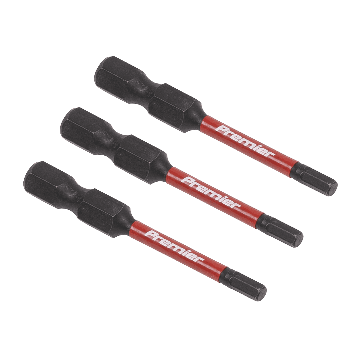 Premier Hex Impact Power Tool Bits 3 x 50mm 3pc