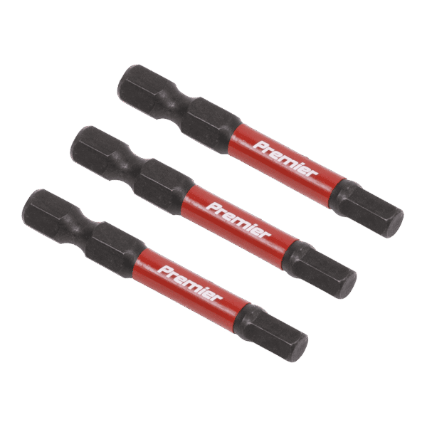 Premier Hex Impact Power Tool Bits 5 x 50mm 3pc