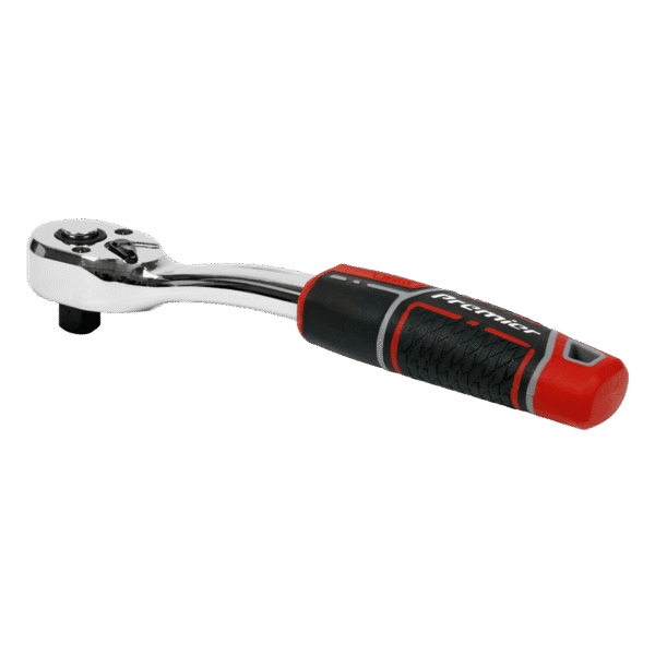 Premier Pear-Head Offset Ratchet Wrench with Flip Reverse 3/8"Sq Drive