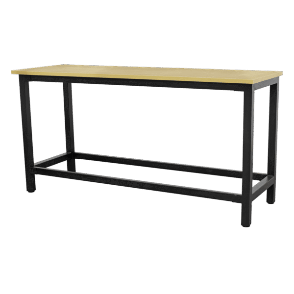 Heavy-Duty Steel Workbench with 25mm MDF Top 1.8m