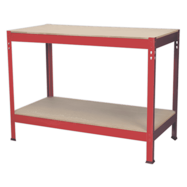 Steel Workbench with Wooden Top 1.2m