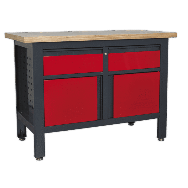 Workbench with 2 Drawers & 2 Cupboards