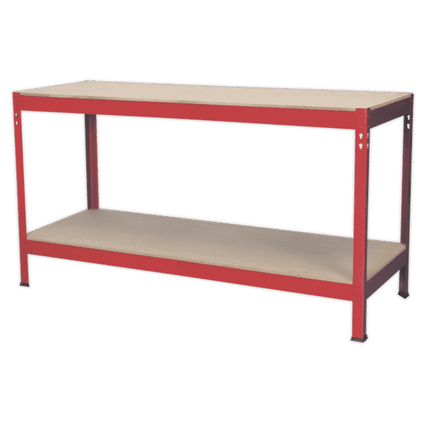 Steel Workbench with Wooden Top 1.53m