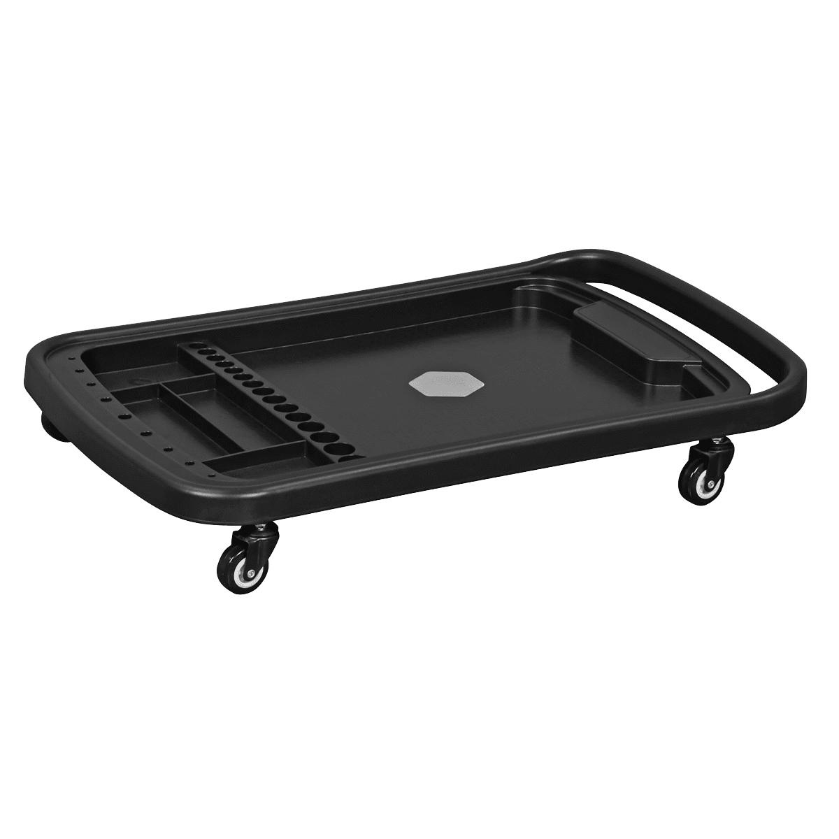 Adjustable-Height Mobile Workstation with Removable Top Tray - Image 12