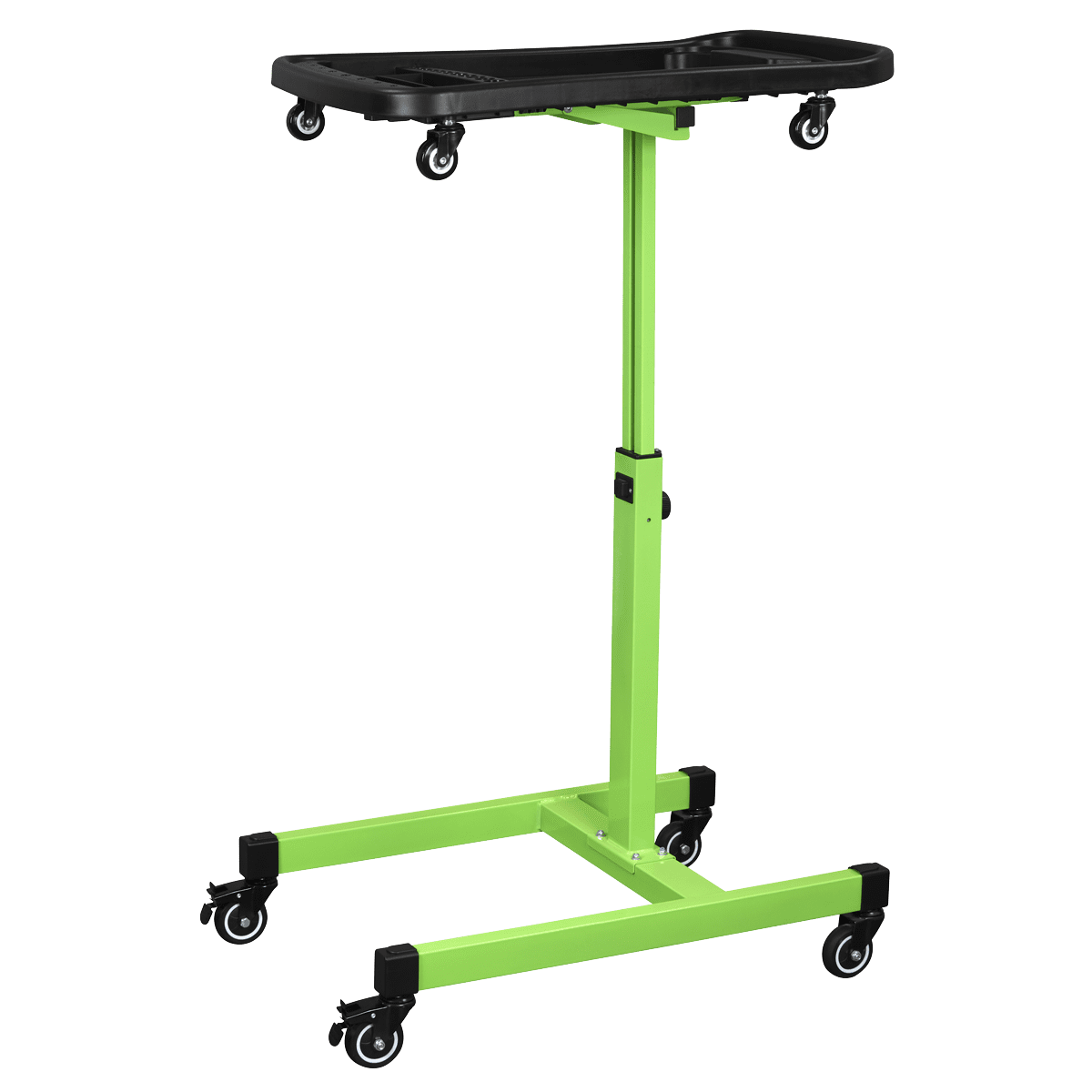 Adjustable-Height Mobile Workstation with Removable Top Tray - Image 9