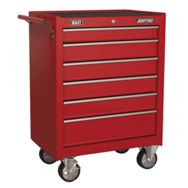 American PRO® Rollcab 6 Drawer - Red