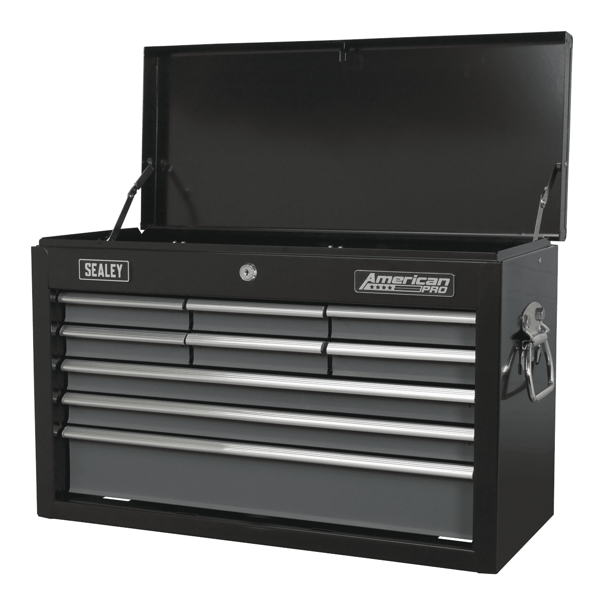 American PRO® Topchest 9 Drawer - Black/Grey - Image 8
