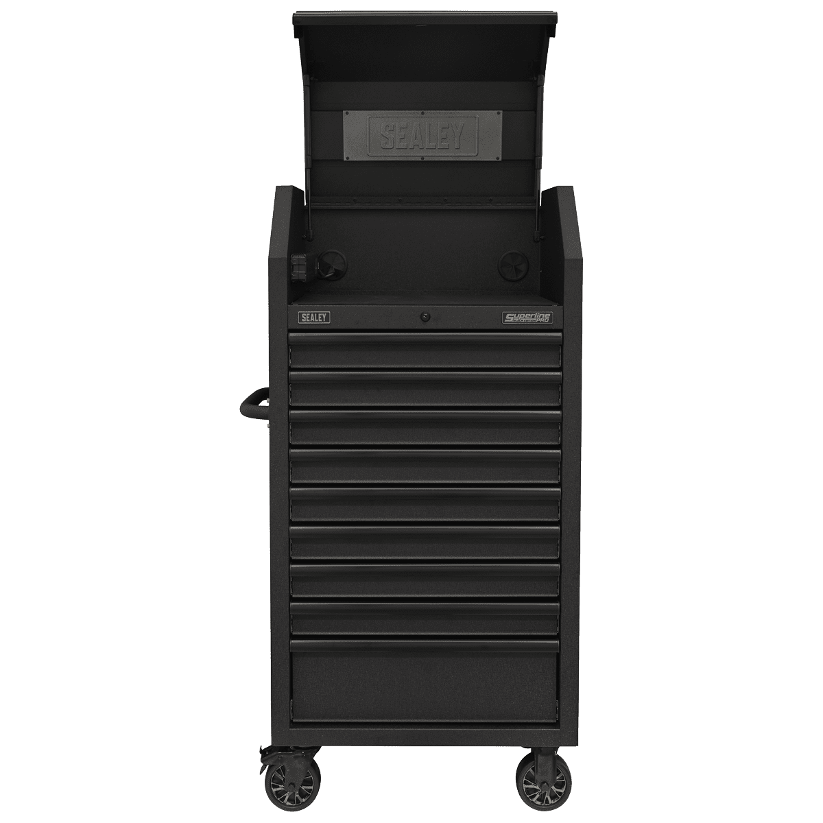 Superline PRO® Black Edition Tower Cabinet with 9 Soft Close Drawers & Power Bar 690mm - Image 6