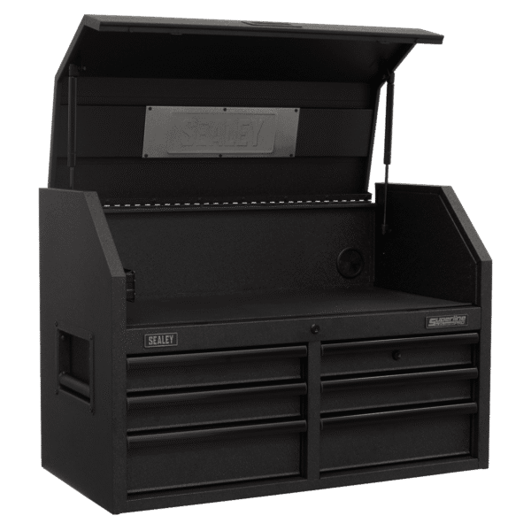 Superline PRO® Black Edition Topchest with 6 Soft Close Drawers & Power Bar 910mm