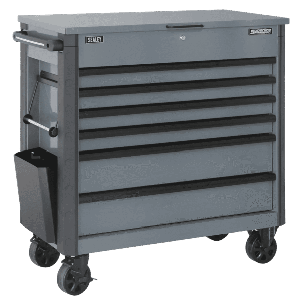 Tool Trolley 6 Drawer - Grey