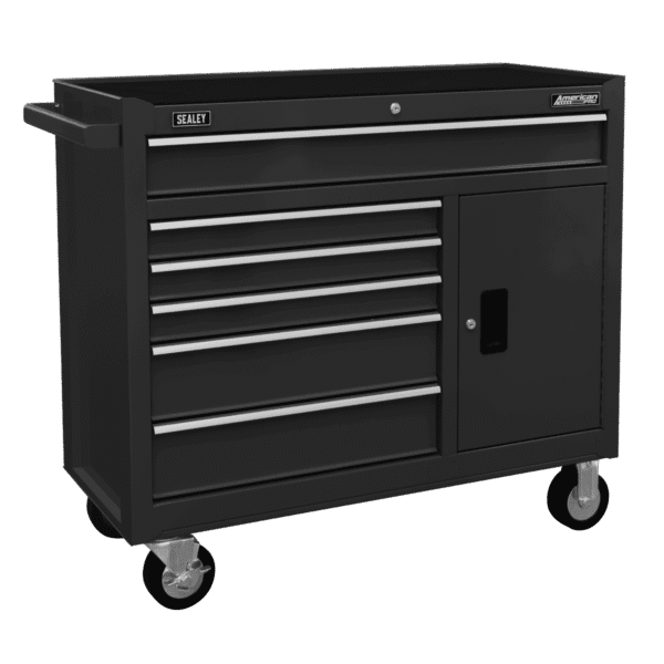 American PRO® Rollcab 6 Drawer - Black