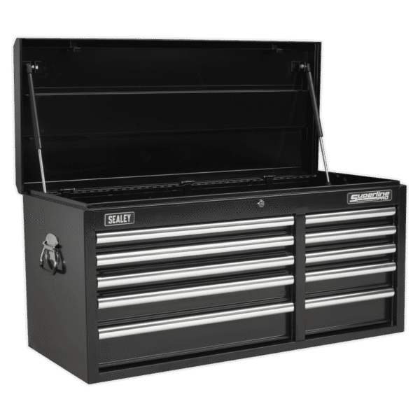 Superline PRO® Heavy-Duty Topchest 10 Drawer - Black