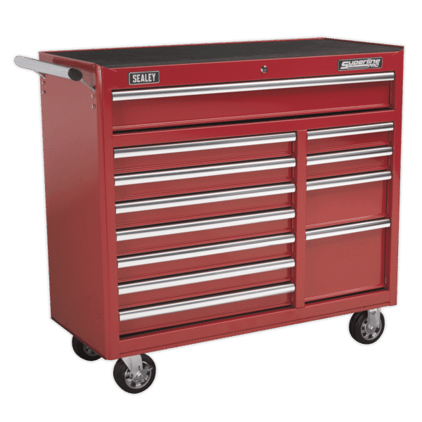 Superline PRO® Heavy-Duty Rollcab 12 Drawer - Red