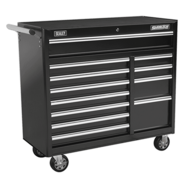 Superline PRO® Heavy-Duty Rollcab 12 Drawer - Black