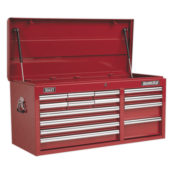 Superline PRO® Heavy-Duty Topchest 14 Drawer - Red