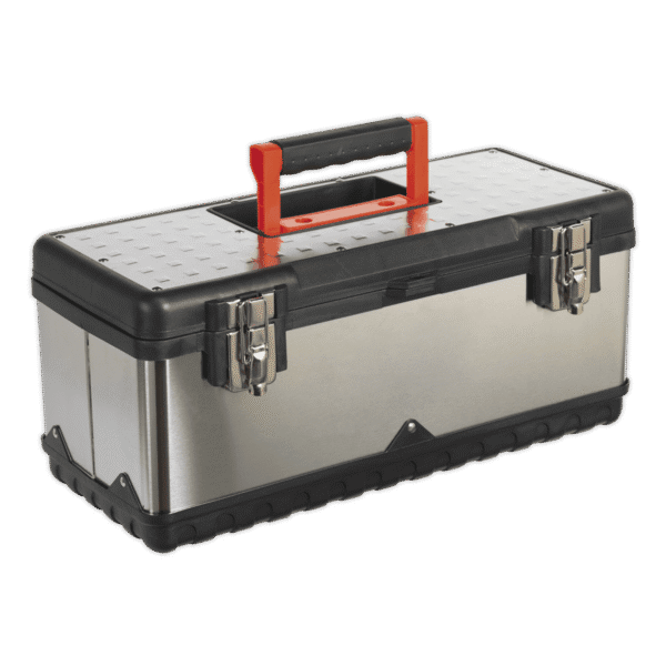 Stainless Steel Toolbox with Tote Tray 505mm