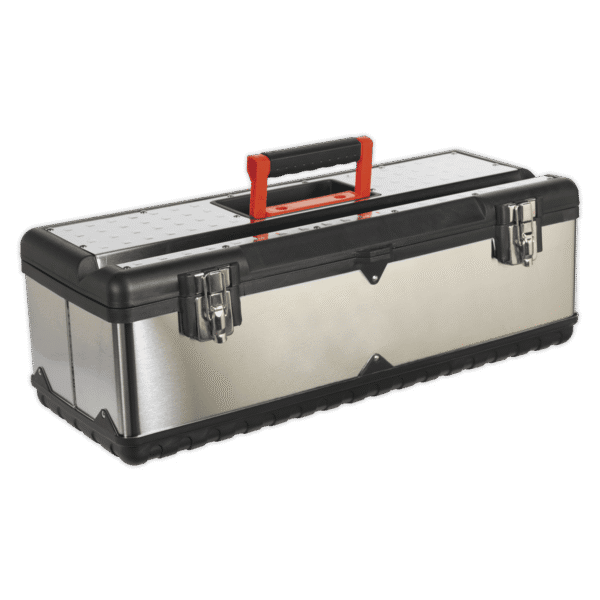 Stainless Steel Toolbox with Tote Tray 660mm