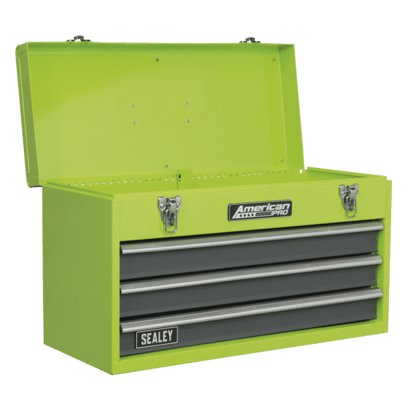 American PRO® Tool Chest 3 Drawer - Green/Grey