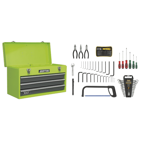 American PRO® Tool Chest 3 Drawer with 93pc Tool Kit